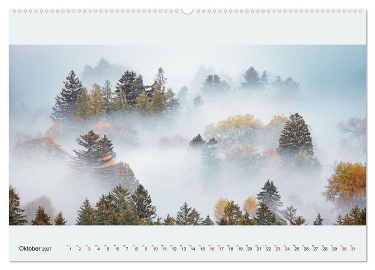 Produktbild: Fogscapes - magische Nebellandschaften (Wandkalender 2027 DIN A2 quer), CALVENDO Monatskalender