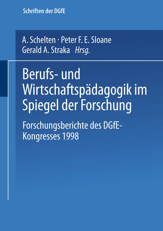Produktbild: Berufs- und Wirtschaftsp&auml;dagogik im Spiegel der Forschung