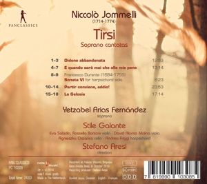Produktbild: Niccolo Jomelli (1714-1774): Tirsi -Soprano Cantat