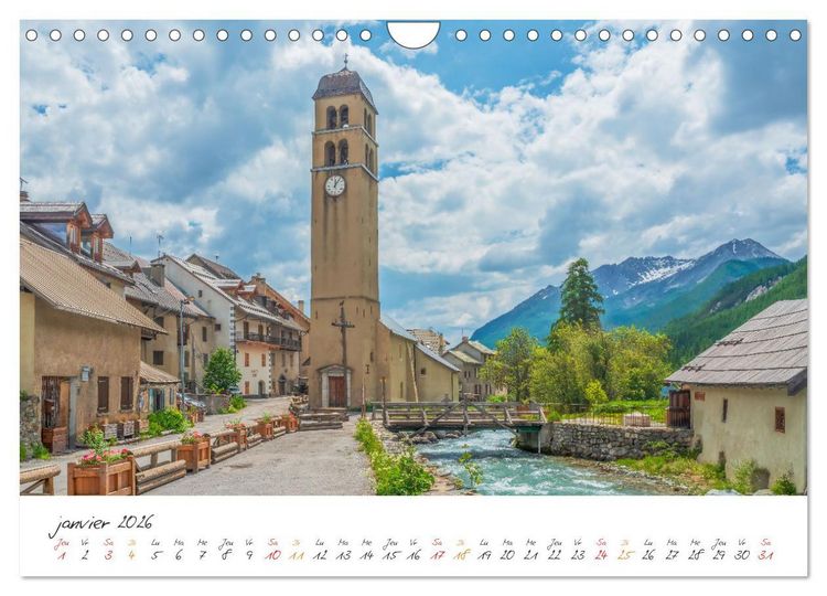 Produktbild: Sur la route des Grandes Alpes, la vall&eacute;e de la Guisane (Calendrier mural 2026 DIN A4 vertical), CALVENDO calendrier mensuel