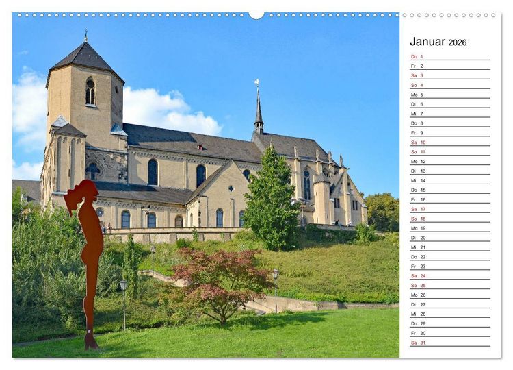 Produktbild: Unterwegs in M&ouml;nchengladbach (hochwertiger Premium Wandkalender 2026 DIN A2 quer), Kunstdruck in Hochglanz