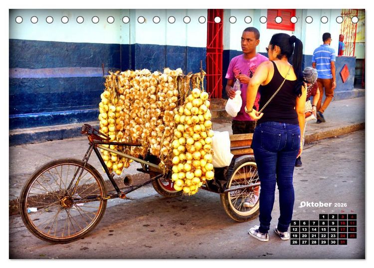 Produktbild: Fahrrad-H&auml;ndler - Handel und Wandel in Havanna (Tischkalender 2026 DIN A5 quer), CALVENDO Monatskalender