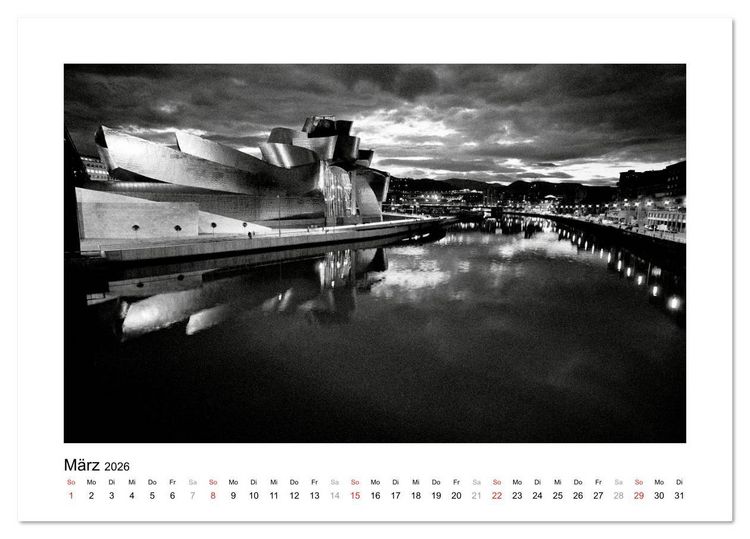 Produktbild: Bilbao - Bilder einer Stadt (Tischkalender 2026 DIN A5 quer), CALVENDO Monatskalender