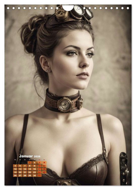 Produktbild: Steampunk erotisch (Wandkalender 2026 DIN A4 hoch), CALVENDO Monatskalender