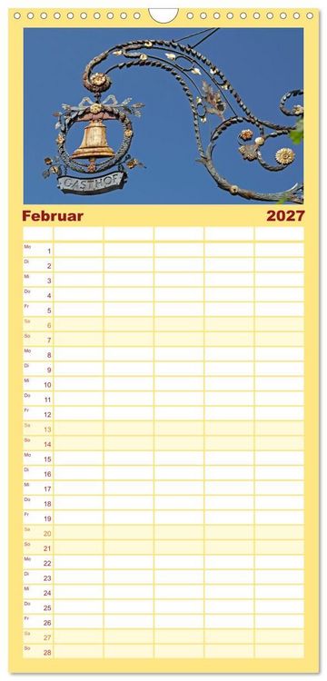 Produktbild: Familienplaner 2027 - Rothenburg ob der Tauber - Mittelalter in Mittelfranken mit 5 Spalten (Wandkalender, 21 x 45 cm) CALVENDO