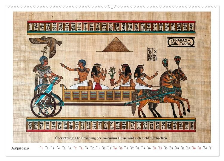 Produktbild: Am Nil ist auch nur Montag (Wandkalender 2027 DIN A2 quer), CALVENDO Monatskalender