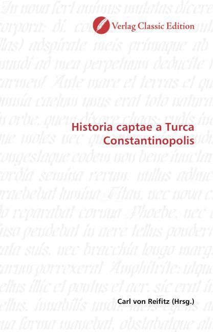 Produktbild: Historia captae a Turca Constantinopolis