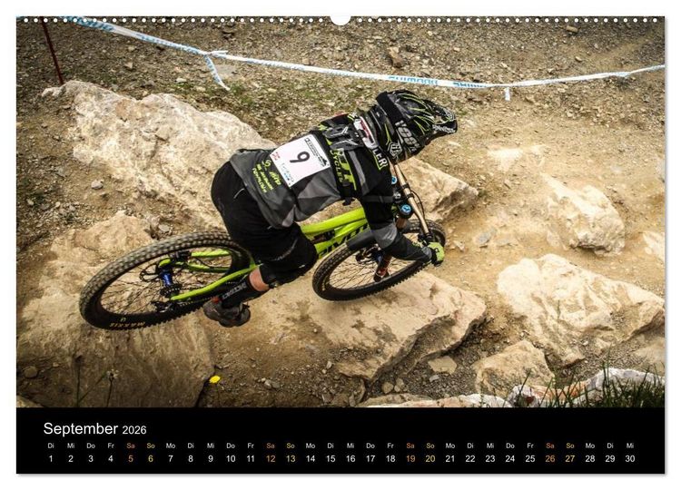 Produktbild: Downhill Racing 2026 (hochwertiger Premium Wandkalender 2026 DIN A2 quer), Kunstdruck in Hochglanz