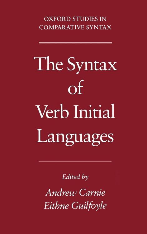Produktbild: The Syntax of Verb Initial Languages