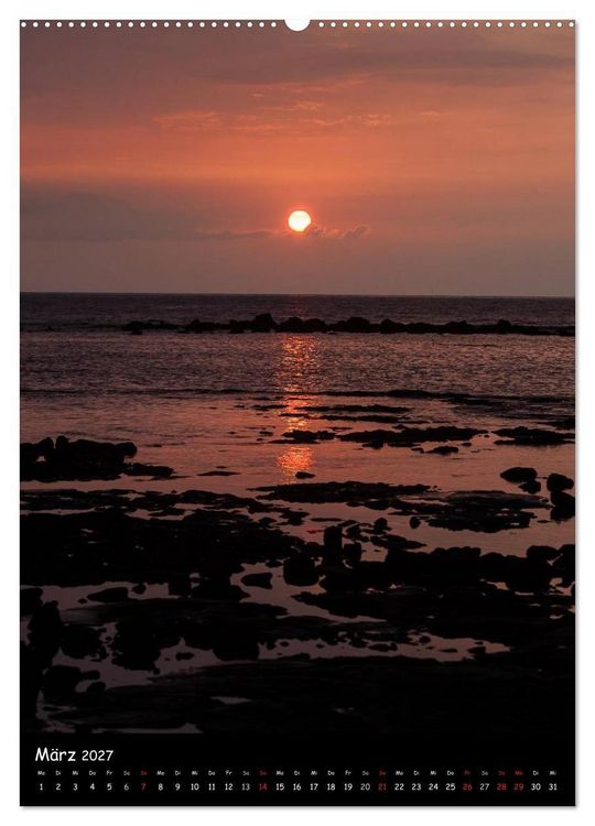Produktbild: Hawaiian Sunsets (hochwertiger Premium Wandkalender 2027 DIN A2 hoch), Kunstdruck in Hochglanz