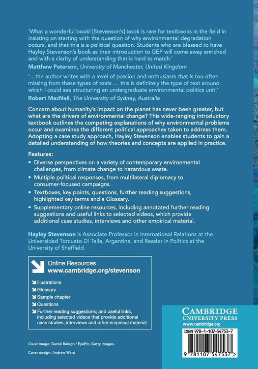 Produktbild: Global Environmental Politics