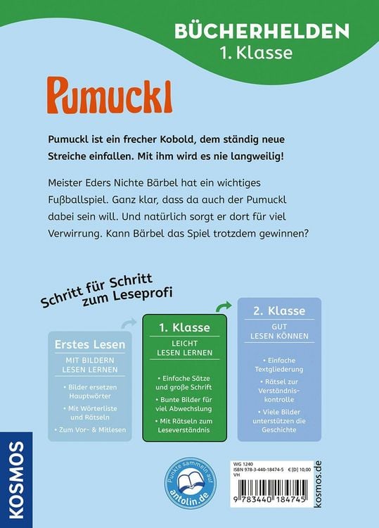 Produktbild: Pumuckl, B&uuml;cherhelden 1. Klasse, Pumuckl spielt Fu&szlig;ball