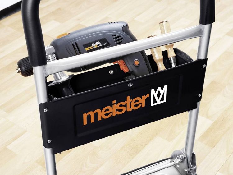 Produktbild: Meister Werkzeuge 8985620 Plattformwagen klappbar, mit Ablagefach Stahl Traglast (max.): 150 kg