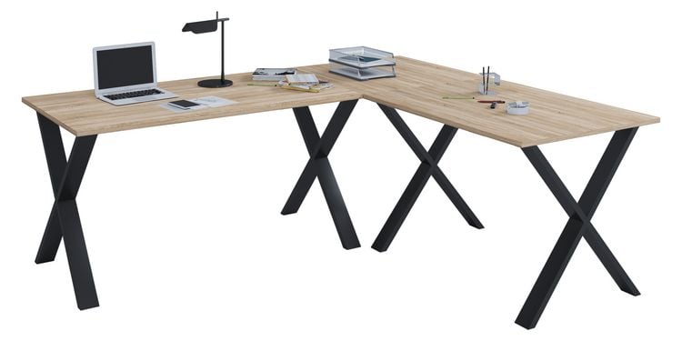 Produktbild: X Schreibtisch Eckschreibtisch L Form 160x130x50