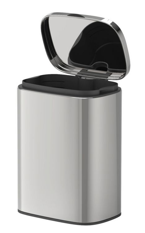 Produktbild: Wand-Kosmetikeimer Mod. Sare Gl&auml;nzend 5 L, Easy Close Absenkautomatik