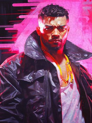 Produktbild: CALVENDO Puzzle Digital Gunslinger | 1000 Teile Lege-Gr&ouml;&szlig;e 64x48cm Foto-Puzzle f&uuml;r gl&uuml;ckliche Stunden