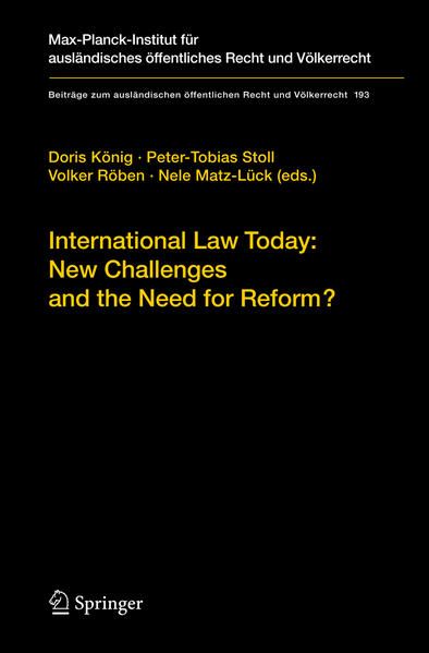 Produktbild: International Law Today: New Challenges and the Need for Reform?