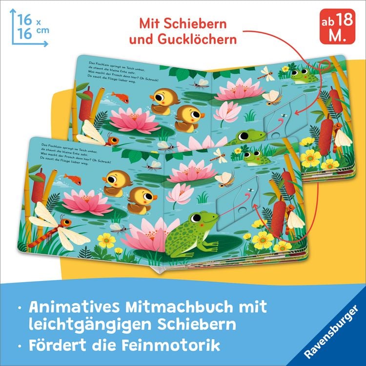 Produktbild: Mein Schiebe-Mitmachbuch - Kleine Tiere