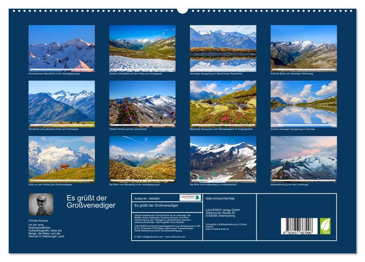 Produktbild: Es gr&uuml;&szlig;t der Gro&szlig;venediger (hochwertiger Premium Wandkalender 2026 DIN A2 quer), Kunstdruck in Hochglanz