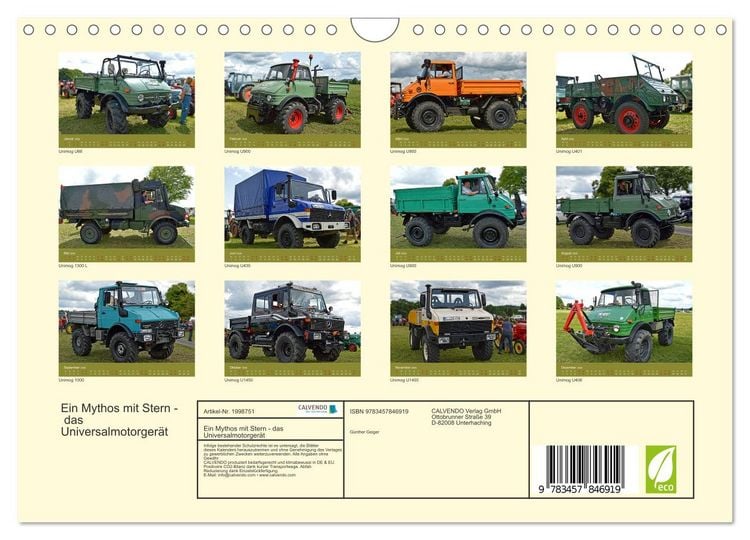 Produktbild: Ein Mythos mit Stern - das Universalmotorger&auml;t (Wandkalender 2026 DIN A4 quer), CALVENDO Monatskalender