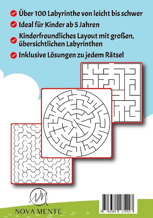 Produktbild: Labyrinthe f&uuml;r Kinder ab 5 Jahren - Band 25