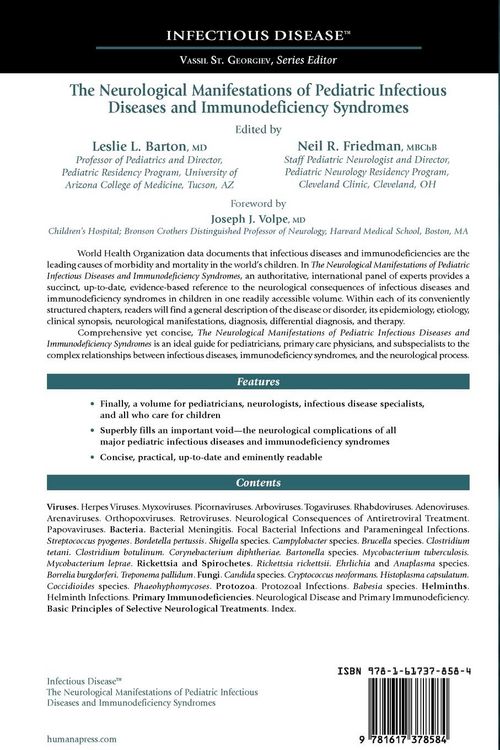 Produktbild: The Neurological Manifestations of Pediatric Infectious Diseases and Immunodeficiency Syndromes