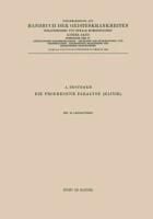 Produktbild: Syphilitische Geistesst&ouml;rungen &middot; Psychosen des R&uuml;ckbildungs- und Greisenalters &middot; Epileptische Reaktionen und Epileptische Krankheiten