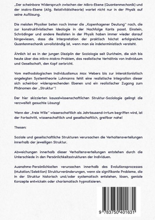 Produktbild: Der freie Wille und die Feinde der Freiheit