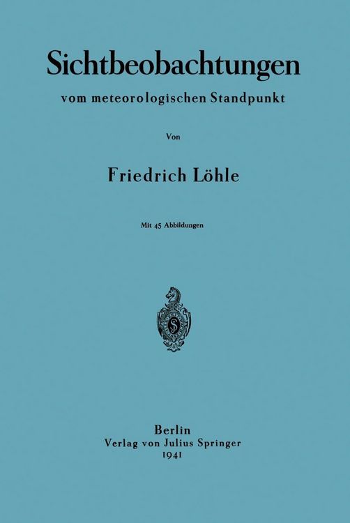 Produktbild: Sichtbeobachtungen vom meterologischen Standpunkt