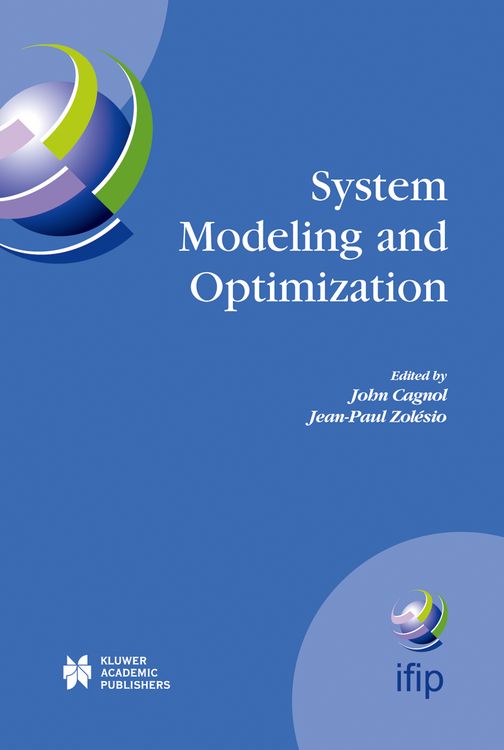 Produktbild: System Modeling and Optimization