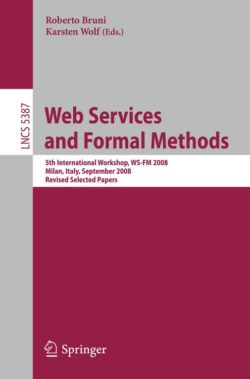 Produktbild: Web Services and Formal Methods