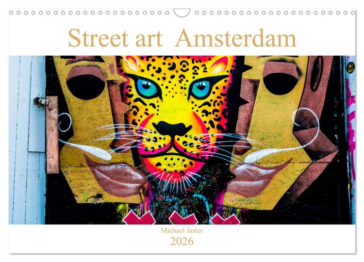 Produktbild: Street art Amsterdam Michael Jaster (Wandkalender 2026 DIN A3 quer), CALVENDO Monatskalender