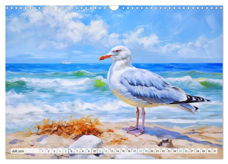 Produktbild: Ostsee-Gefl&uuml;ster - Entspannung am Meer (Wandkalender 2026 DIN A3 quer), CALVENDO Monatskalender