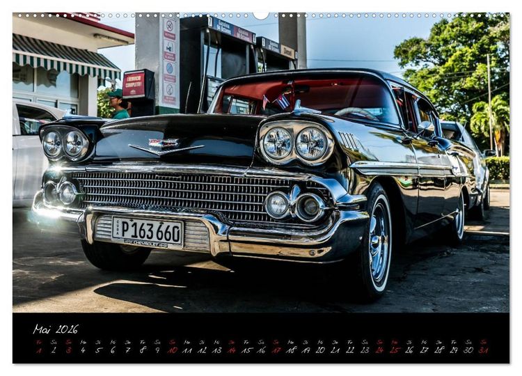 Produktbild: Kubas Klassische Automobile 2026 (Wandkalender 2026 DIN A2 quer), CALVENDO Monatskalender