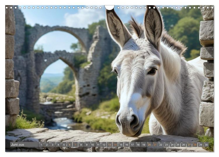 Produktbild: Eseltr&auml;ume (Wandkalender 2026 DIN A3 quer), CALVENDO Monatskalender