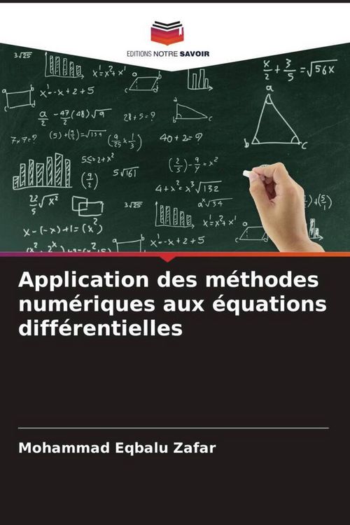 Produktbild: Application des m&eacute;thodes num&eacute;riques aux &eacute;quations diff&eacute;rentielles