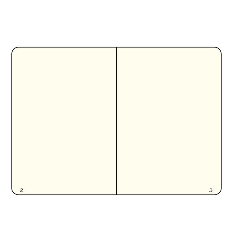 Produktbild: Notizbuch Medium A5 blanko Softcover schwarz