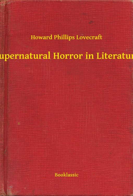 Produktbild: Supernatural Horror in Literature