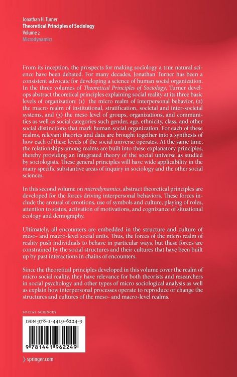 Produktbild: Theoretical Principles of Sociology, Volume 2