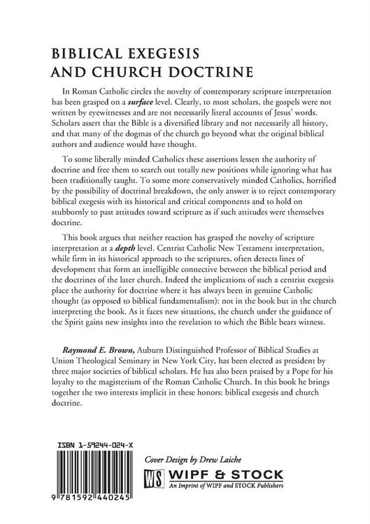 Produktbild: Biblical Exegesis and Church Doctrine