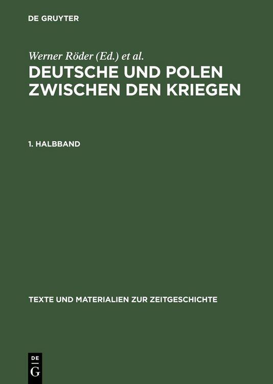 Produktbild: Deutsche und Polen zwischen den Kriegen
