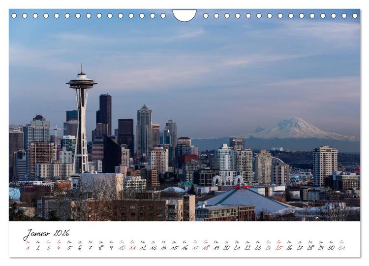 Produktbild: Eine Reise nach Seattle (Wandkalender 2026 DIN A4 quer), CALVENDO Monatskalender