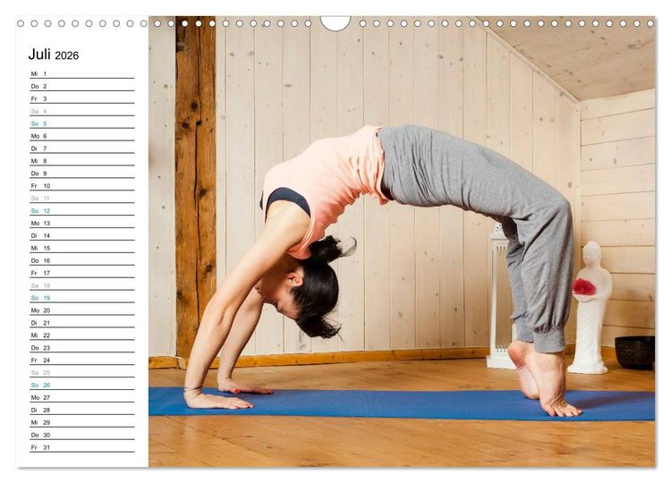 Produktbild: Yoga - ganz einfach zuhause (Wandkalender 2026 DIN A3 quer), CALVENDO Monatskalender