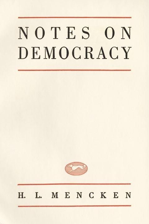 Produktbild: Notes on Democracy