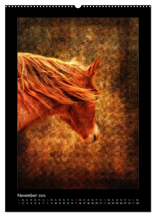 Produktbild: Art Horse 2026 (Wandkalender 2026 DIN A2 hoch), CALVENDO Monatskalender