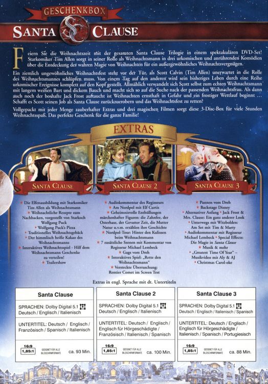 Produktbild: Santa Clause 1-3 [3 DVDs]