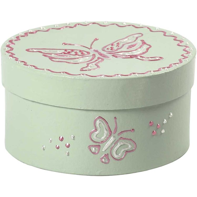 Produktbild: Creativ Company Schachteln Rund, H 5+6,5+7,5 cm, D 10+13+16 cm, 3 Stk, 1 Set