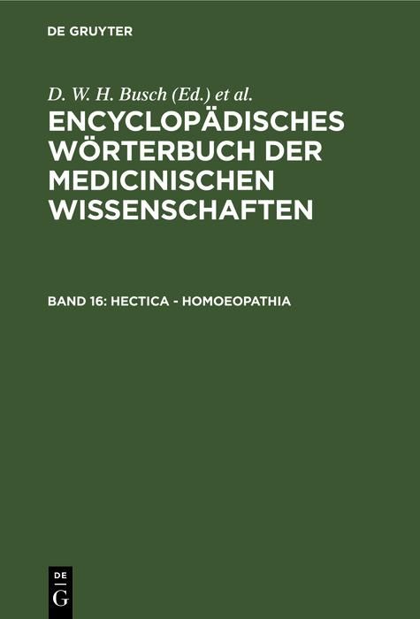Produktbild: Hectica - Homoeopathia