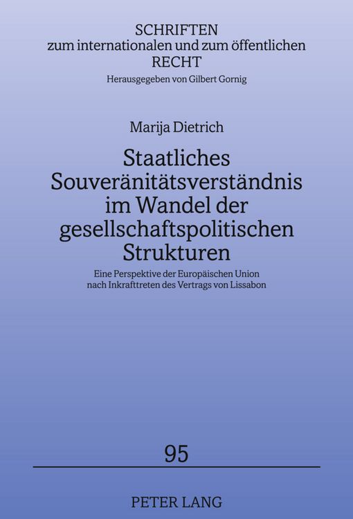 Produktbild: Staatliches Souveraenitaetsverstaendnis im Wandel der gesellschaftspolitischen Strukturen