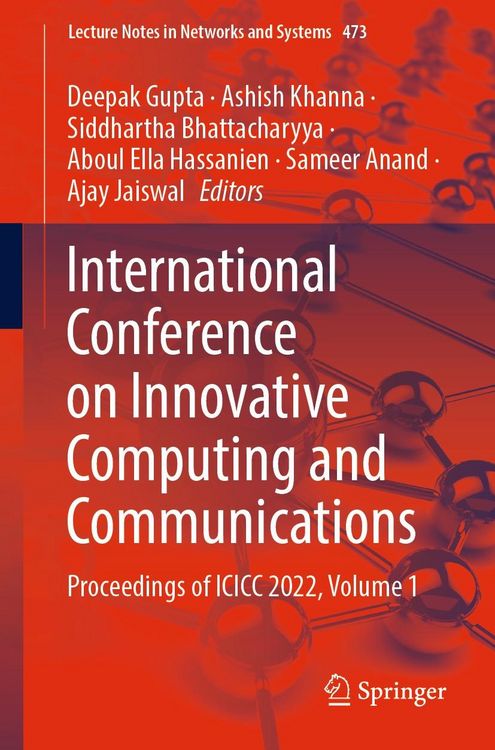 Produktbild: International Conference on Innovative Computing and Communications